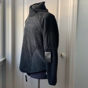 Nike Faux Shearling Pullover NWT